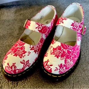Rare! Dr. Martens Flocked Damask Mary Jane shoes